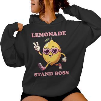 Lemonade Stand Girl Boss Girls Lemonade Stand Women Hoodie - Thegiftio UK