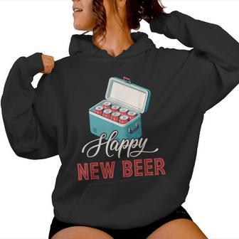 Lustiges Männerilvester Happy New Beer Bier Kapuzenpullover für Damen - Geschenkecke