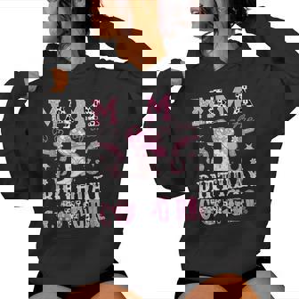 Mama Of The Birthday Cow-Girl Pink Disco Rodeo Western Women Hoodie - Thegiftio