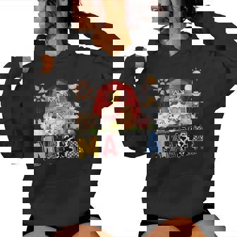 Mama Farm Cow Birthday Boy Matching Family Party Women Hoodie - Thegiftio