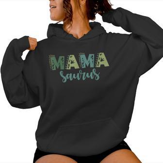 Mama Saurus Dinosaur Birthday Mom Dad Birthday Boy T-Rex Women Hoodie - Thegiftio UK