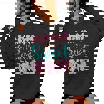 Mama Of The Sweet One First Birthday Matching Family Donut Women Hoodie - Monsterry