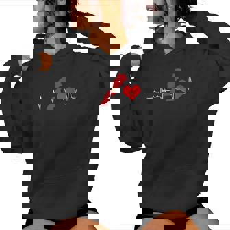 Maroc Coeur Battement De Coeur Marocain Carte Sweat à capuche femme - Cadeauxyz