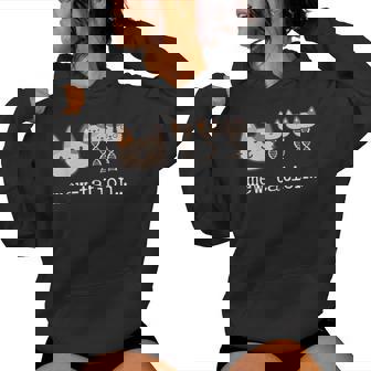 Mew-Tation Cat Science Dna Cells Biology Teacher Women Hoodie | Mazezy