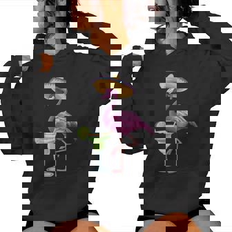 Mexican Flamingo Mexico Vacation Pink Tropical Flock 70S 80S Women Hoodie | Mazezy