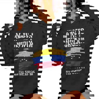 Mi Esposa Esenezuela Bandera Del Orgulloenezuela Raíces Del Patrimonio Sudadera con capucha para mujer - Regaloses