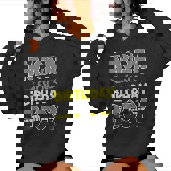 Mom Of The Birthday Boy Bat Family Party Theme Boys Women Hoodie - Monsterry