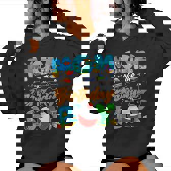 Mom Of The Birthday Boy Ofishally One Family Matching Party Women Hoodie | Seseable CA