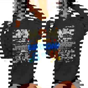 Mom Of The Birthday Boy Two The Moon Space Family Matching Women Hoodie | Seseable CA