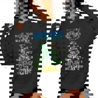 Mom Of The Birthday Girl Video Game Pixel Girl Women Hoodie | Seseable FR