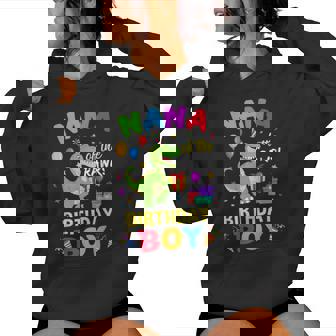 Nana Of The Birthday Boy T-Rex Dinosaur Boy Party Women Hoodie | Mazezy