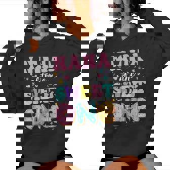 Nana Of The Sweet One 1St Birthday Donut Bday Party Women Hoodie | Mazezy