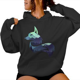 Nature Nuit Renard Roux Animal De La Forêt Renard Sweat à capuche femme - Cadeauxyz