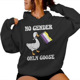 Nobinary No Gender Only Goose Enby Pride Flag Lgbt Men Women Hoodie - Thegiftio UK