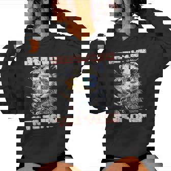 Opossum Rizz Em With Tism Autism Possum Meme Men Women Hoodie - Monsterry