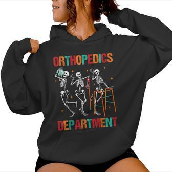 Orthopedics Department Skeleton Ortho Squad Nurse Rn Women Hoodie - Thegiftio UK