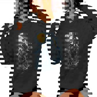 Pack De Loupsous La Pleine Lune Sweat à capuche femme - Cadeauxyz