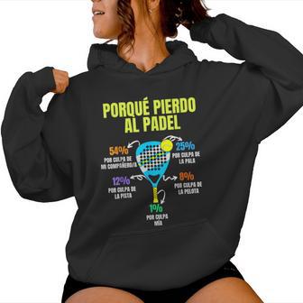Padel Divertido Jugador Hombre Deportiva Pádel Sudadera con capucha para mujer - Regaloses