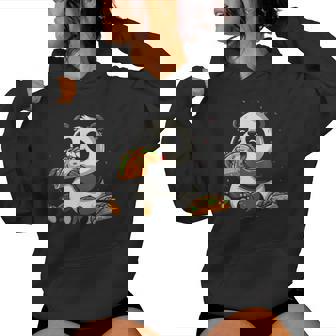 Panda Eating Taco Mexican Panda Cinco De Mayo Women Hoodie - Thegiftio