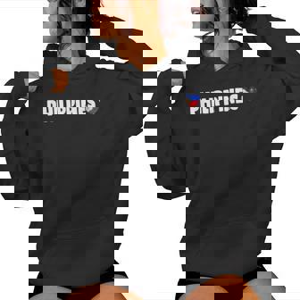 Philippines Flag Heart Pride Philippines Kid レディースパーカー - Kawaiitshirt