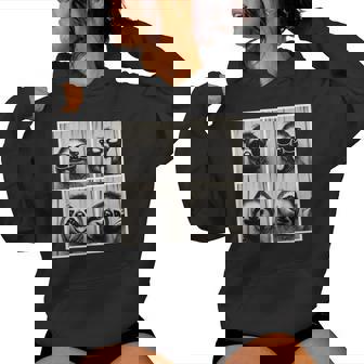 Photobooth Sloth Wearing Sunglasses Selfie Sloth Women Hoodie - Monsterry