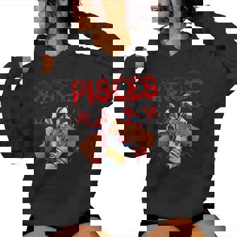 Pisces Queen Birthday Sneakers Zodiac Sign Bday Women Hoodie - Monsterry