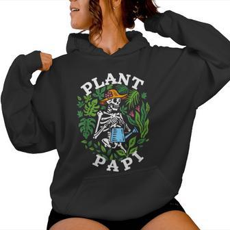 Plant Papi Daddy Father Gardener Gardening Father’S Day Women Hoodie - Thegiftio UK