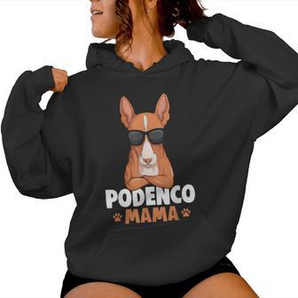 Podenco Hunde Mama Frauchen Podenco Ibicenco Kapuzenpullover für Damen - Geschenkecke