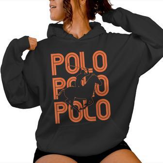 Polo Players Horseback Riding Horse Equestrian Sports Women Hoodie - Thegiftio