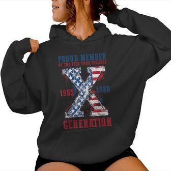Proud Member Of The Fuck Your Feelings Gen X Usa 4Th Of July Men Women Hoodie - Thegiftio