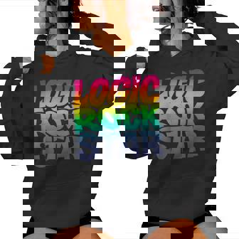 Rainbow Gradient Typography レディースパーカー - Kawaiitshirt