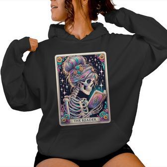 The Reader Tarot Card Book Lover Librarian Read Women Hoodie - Thegiftio