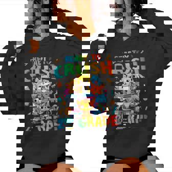 Ready To Crush 2Nd Grade Back Tochool 2Nd Grade Cat Kitten レディースパーカー - Kawaiitshirt