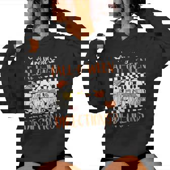 Retro Are You Fall O Ween Directions Teacher Halloween Ghost Women Hoodie | Seseable FR