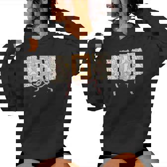 Retro Floral Aba Coquette Bow Applied Behavior Analysis Women Hoodie - Monsterry