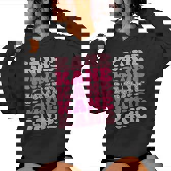 Retro Kane First Name Personalized Kane Groovy Vintage Women Hoodie - Monsterry