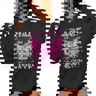 Retro Maddox First Name Personalized Maddox Groovy Vintage Women Hoodie - Monsterry