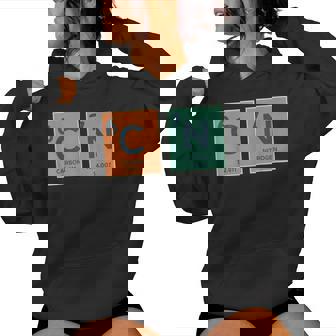 Retro Vintage 6 7 Meme Science Teacher Periodic Table Women Hoodie - Thegiftio