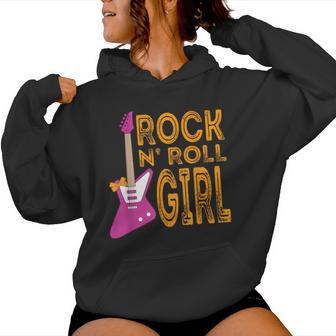 Rock And Roll Guitare En Métal Pour Fille Sweat à capuche femme - Cadeauxyz