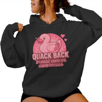 Rubber Duck Breast Cancer Awareness Month Rubber Ducky Women Women Hoodie - Thegiftio UK