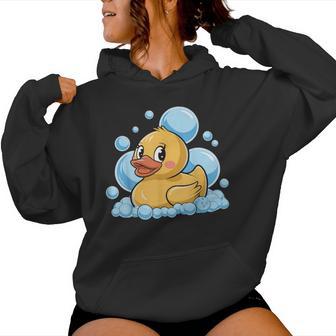 Rubber Duck Yellow Bath Duck Women Hoodie - Monsterry