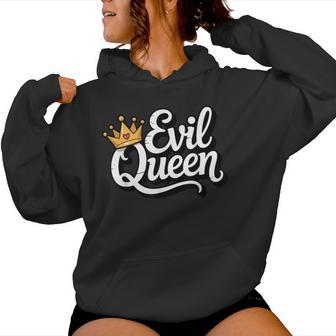 Sassy Evil Queen Crown Costume Women Hoodie - Thegiftio UK