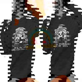 Save The Pandas Camisa Estilo Retro Panda Regalo Sudadera con capucha para mujer - Regaloses