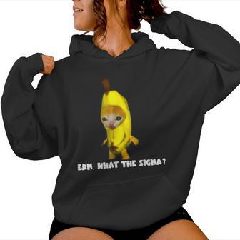 Sigma Banana Cat Costume Cat Meme Memes Internet Memes Women Women Hoodie - Thegiftio UK