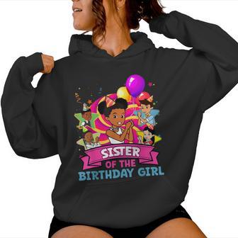 Sister Of Birthday Girl Gracie Pink Doll Family Decorations Women Hoodie - Thegiftio UK