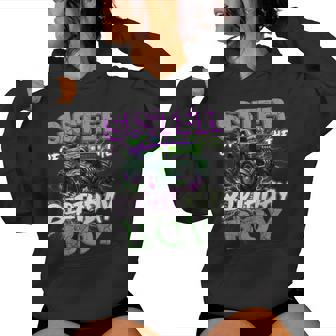 Sister Of The Birthday Monster Truck Family Matching Party Women Hoodie | Mazezy