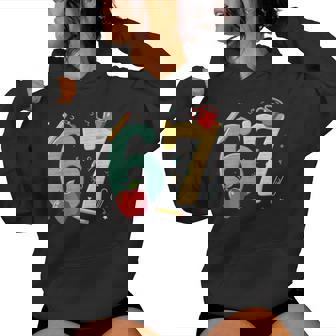 Six Seven 67 Teacher School Meme Vibes Women Hoodie | Seseable FR