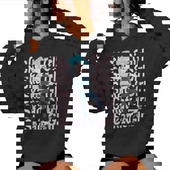 Skater Girlkateboarderkateboard Pour Fille Sweat à capuche femme - Cadeauxyz