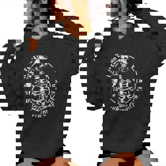 Skeleton Coffee Cheer Dad Surviving Comp Weekend Fathers Day Women Hoodie - Thegiftio