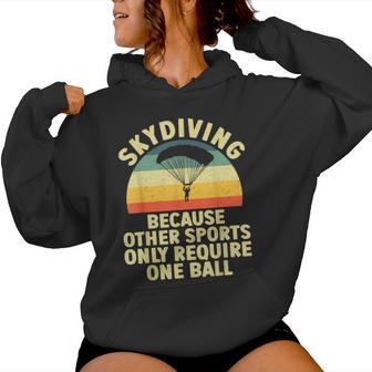 Skydiving For Skydiver Parachute Sky Diving Women Hoodie | Mazezy